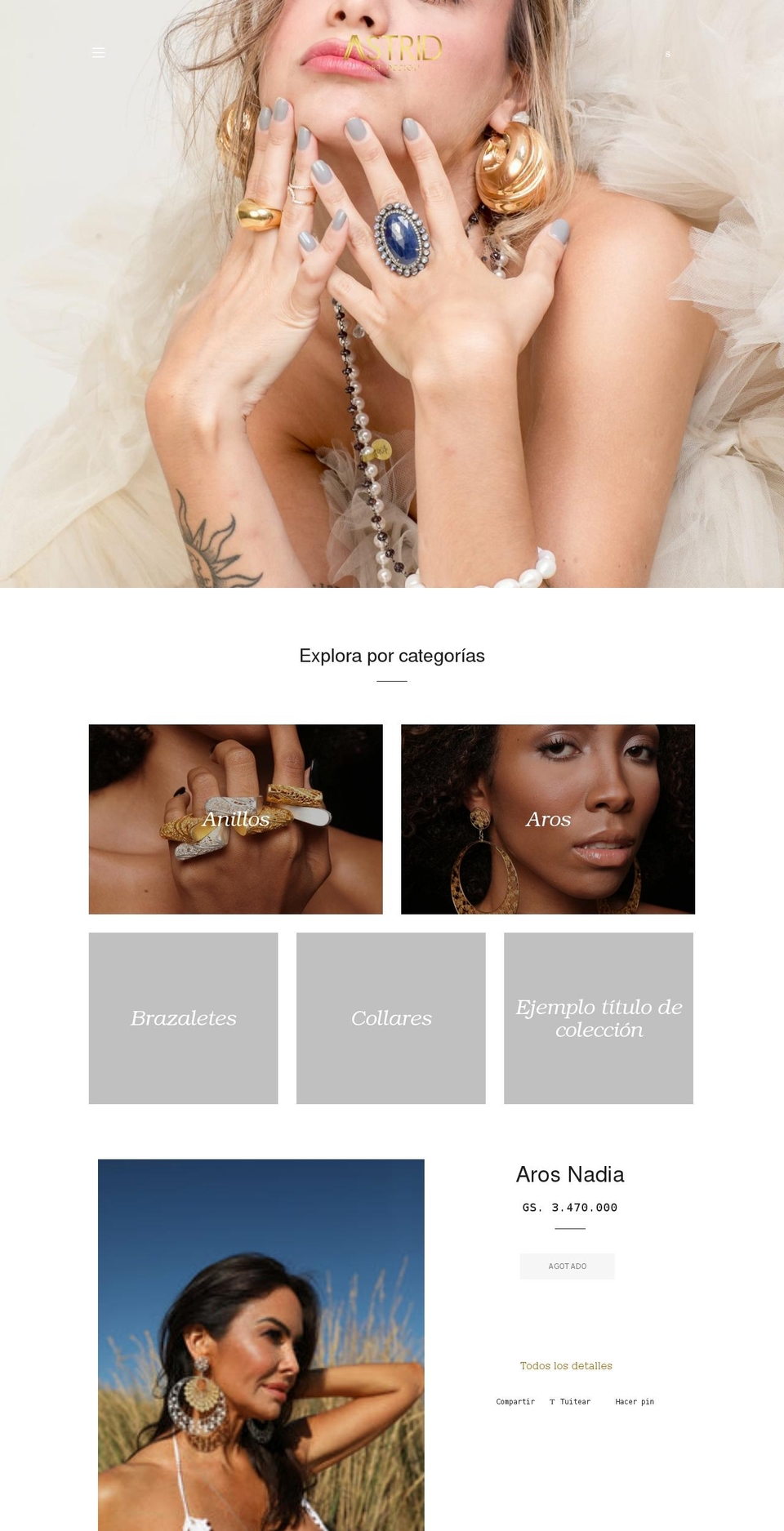 astridartdesign.com shopify website screenshot