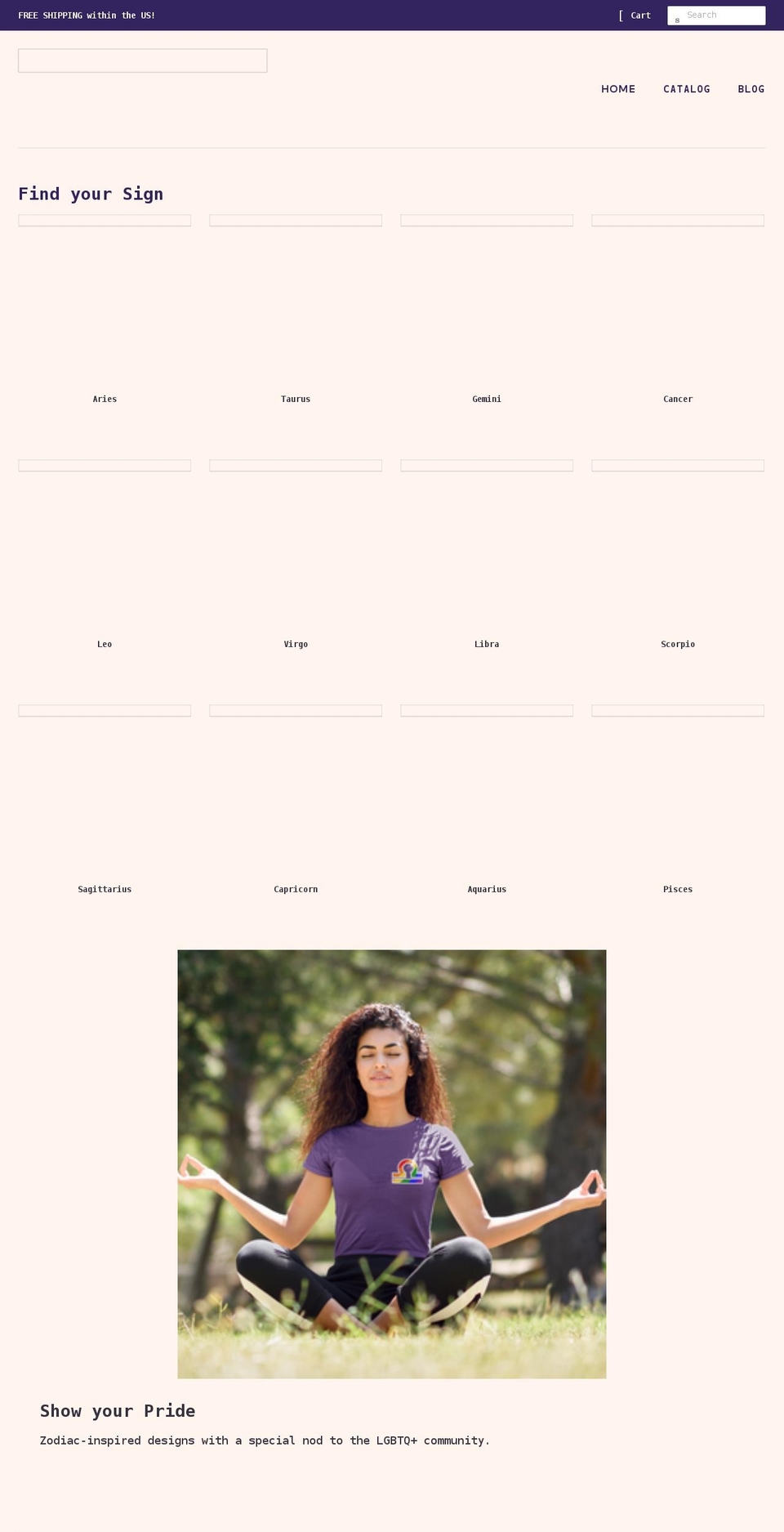 astro-momma.com shopify website screenshot