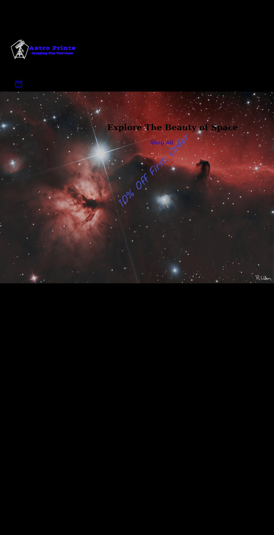astro-print.com shopify website screenshot