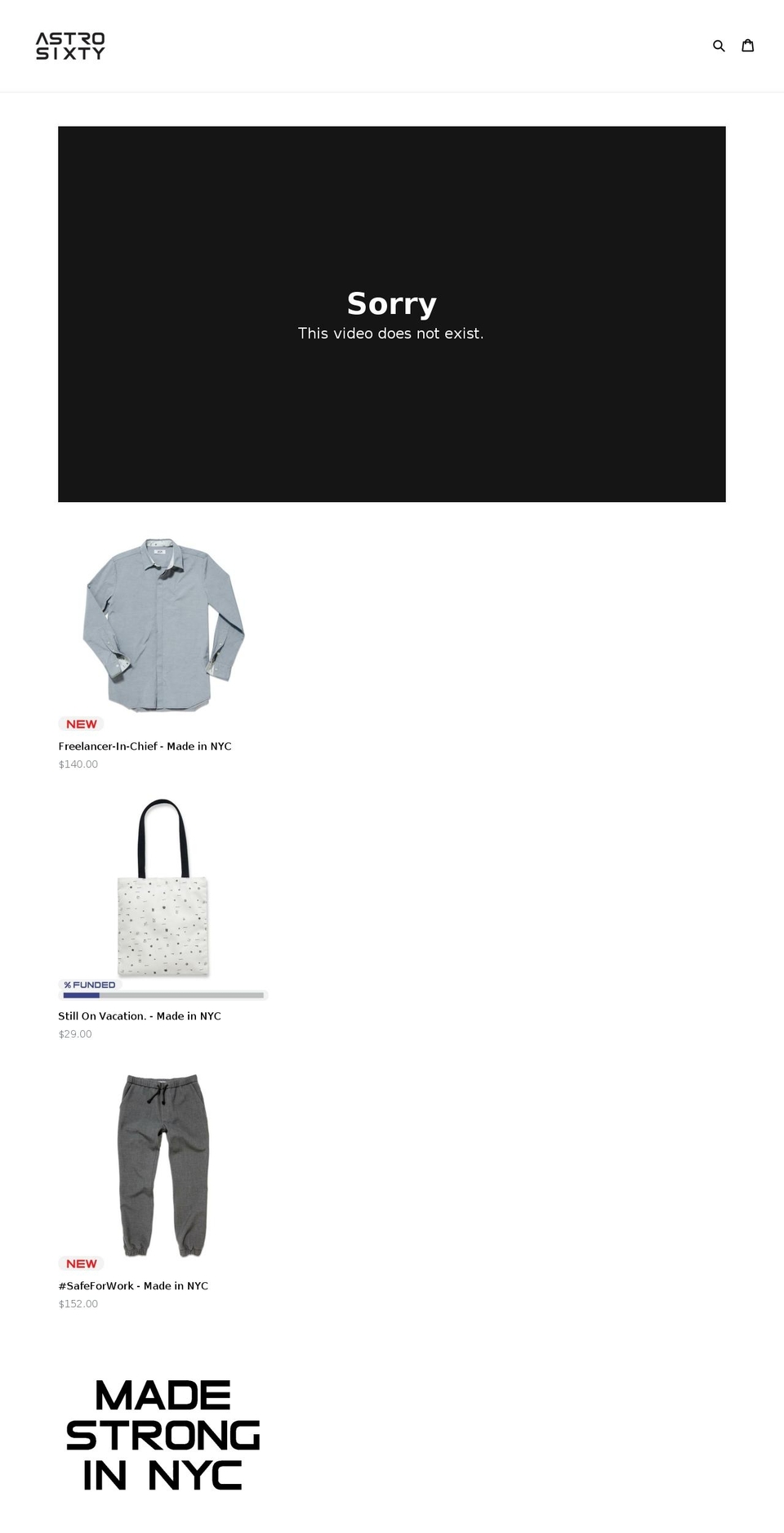 astro60.com — Shopify storefront screenshot