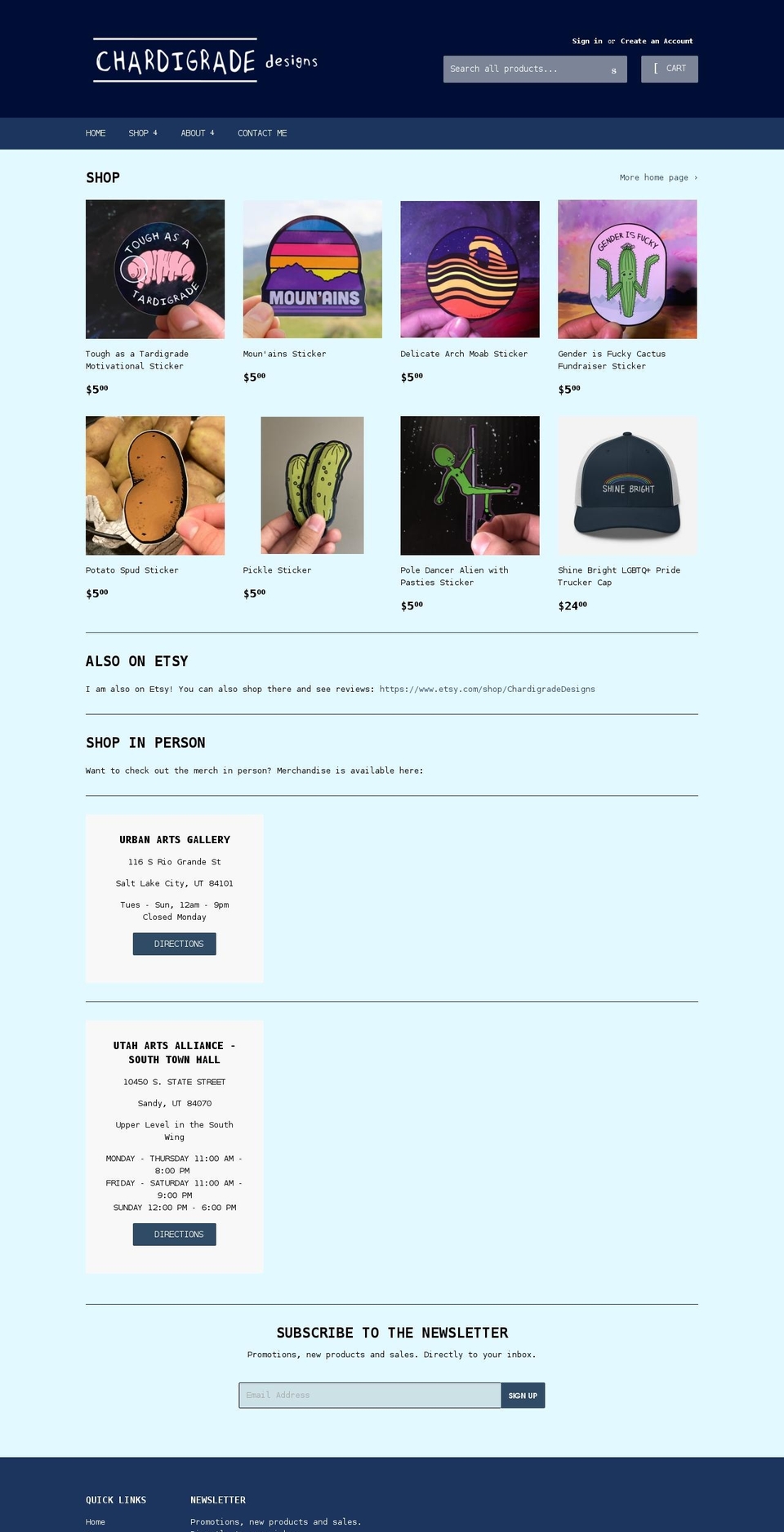 astrobearattire.com — Shopify storefront screenshot