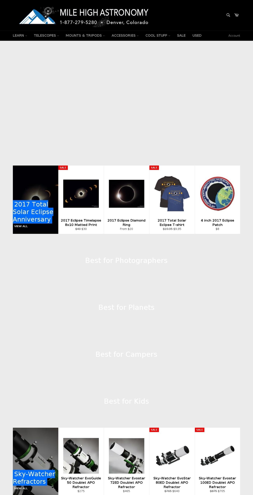 astrobox.rocks shopify website screenshot