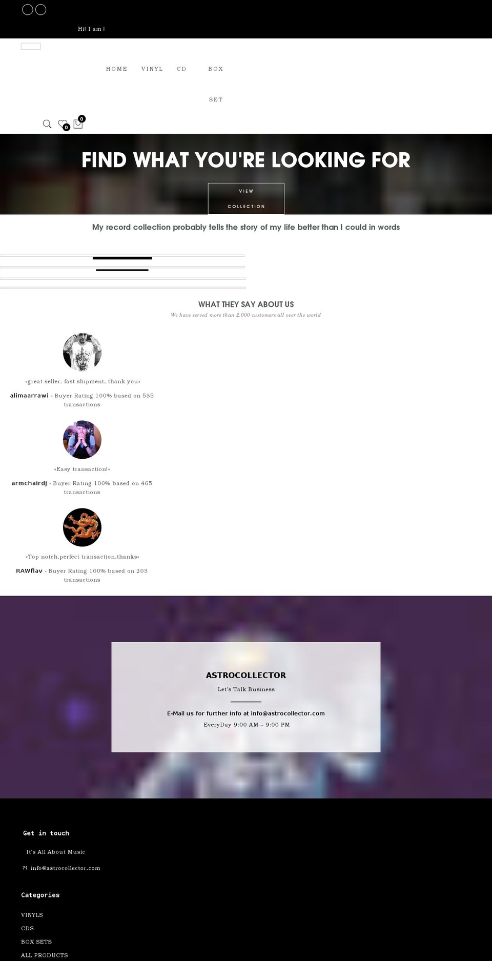 gecko-upload--- Shopify theme site example astrocollector.com