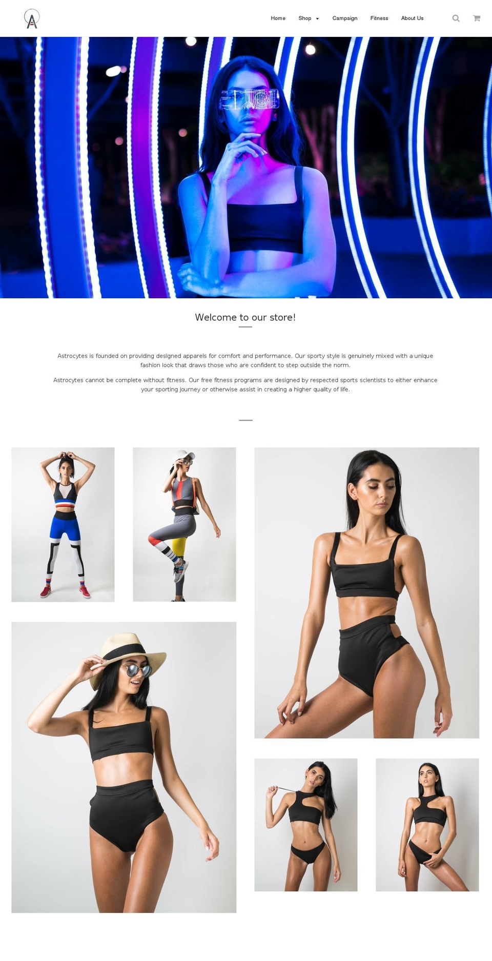 astrocytesfitness.com shopify website screenshot