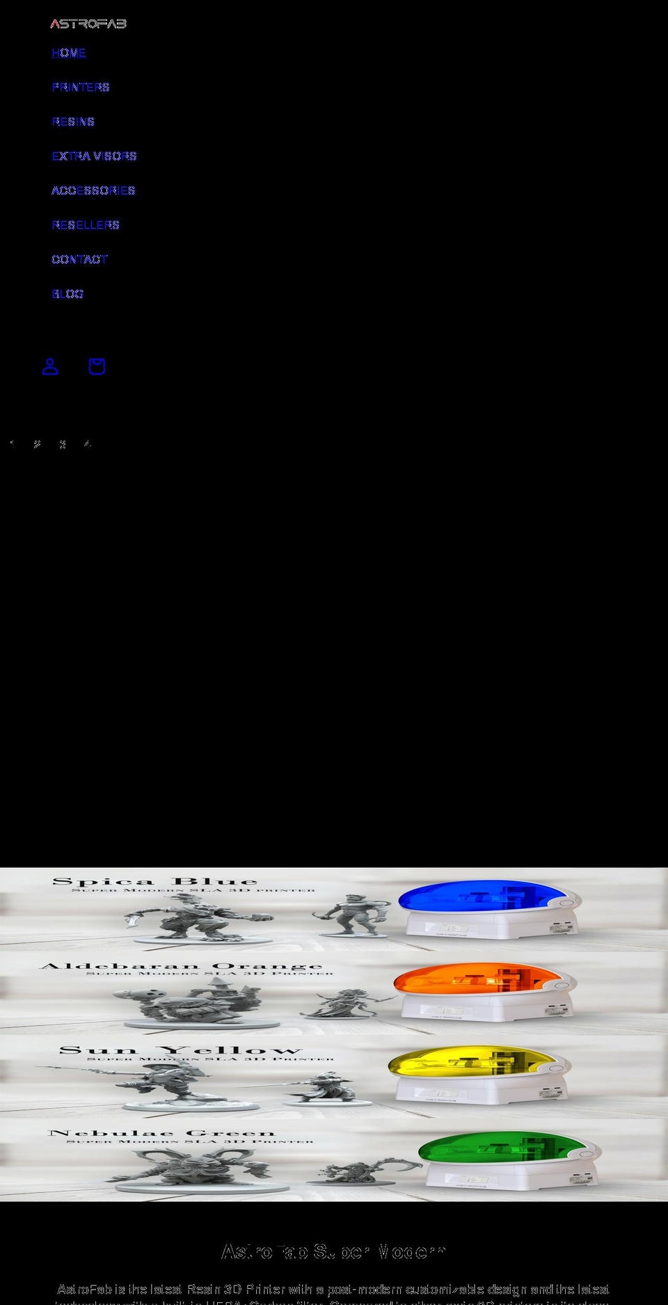 astrofab.com shopify website screenshot