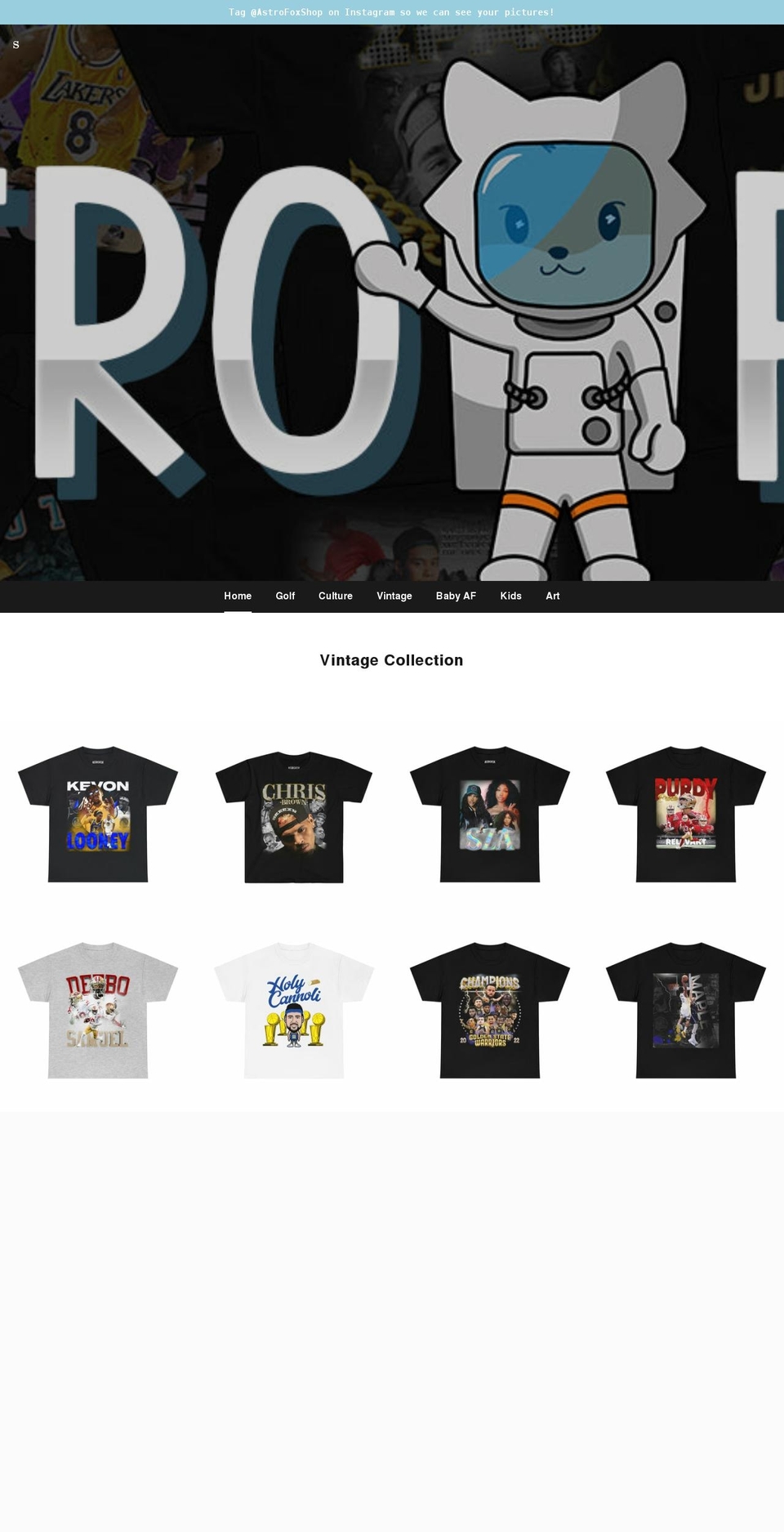 astrofox.shop shopify website screenshot