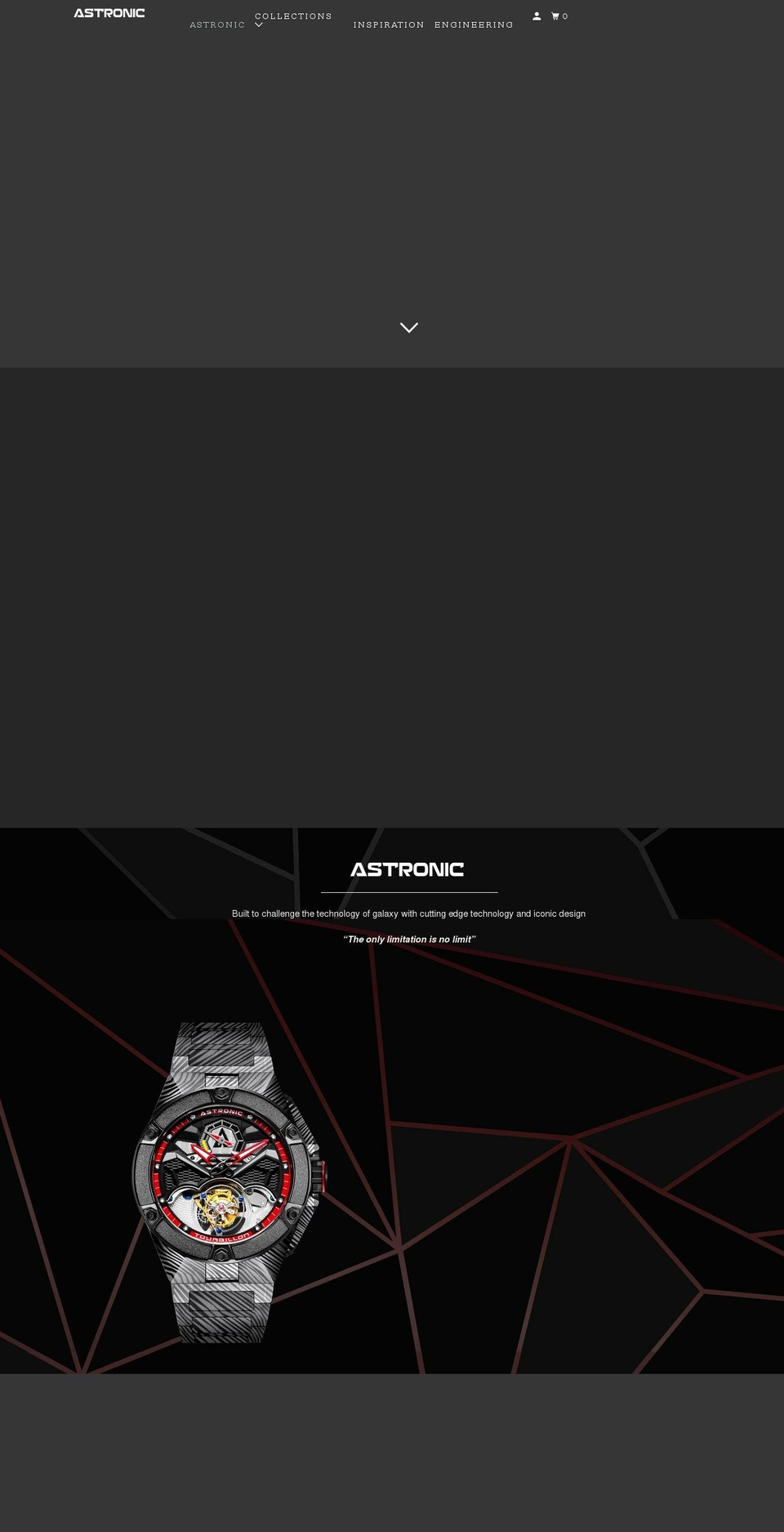 astronicwatches.com shopify website screenshot