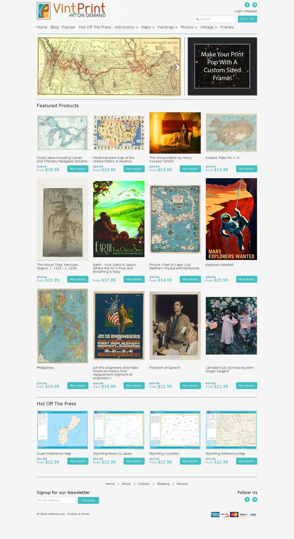 astronomyposter.com — Shopify storefront screenshot