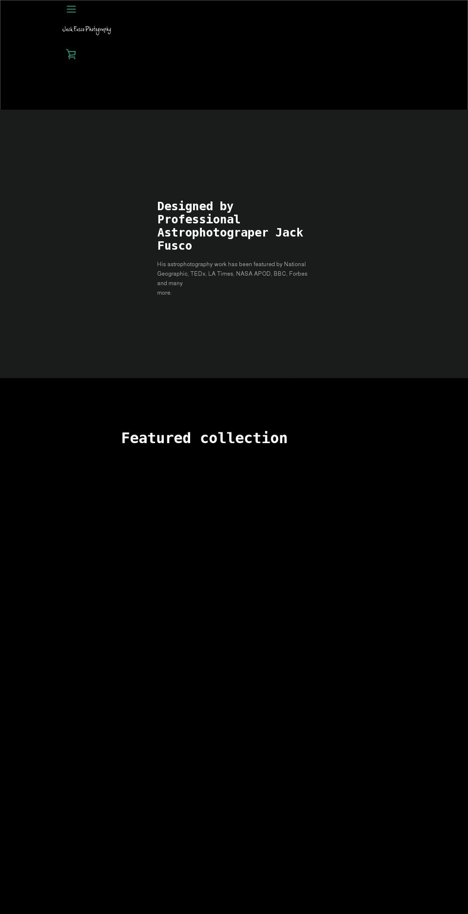 astrophotographypresets.com shopify website screenshot