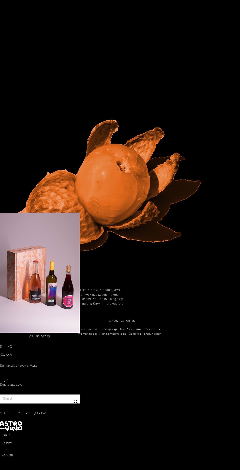 astrovino.com.au shopify website screenshot