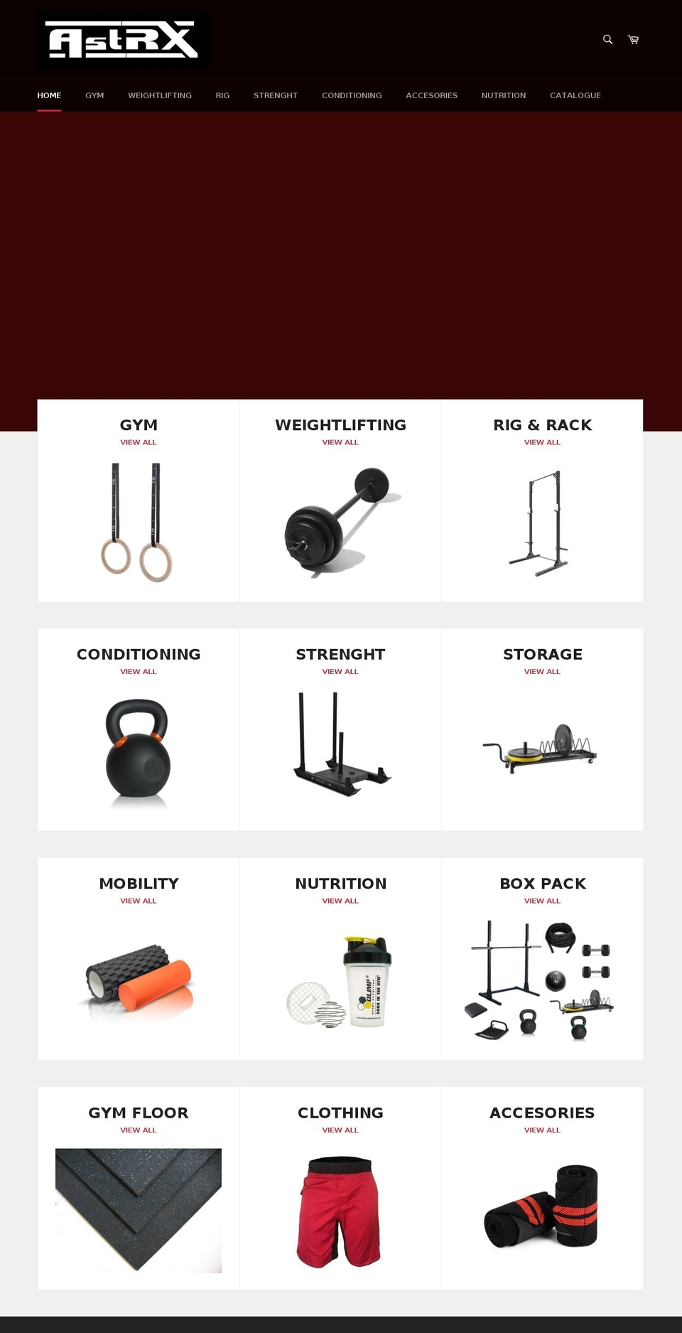 astrxfitness.com — Shopify storefront screenshot