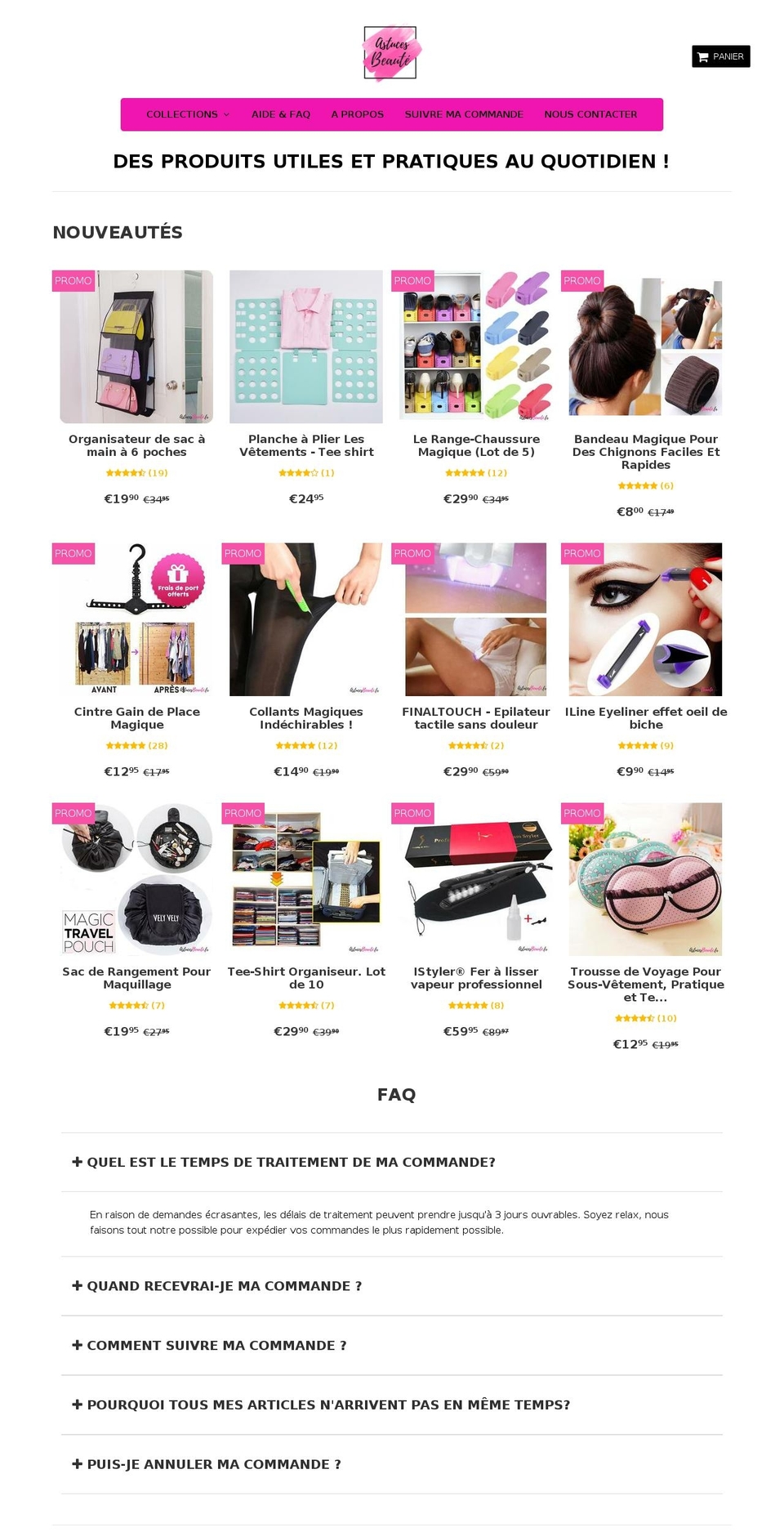 astucesbeaute.fr shopify website screenshot