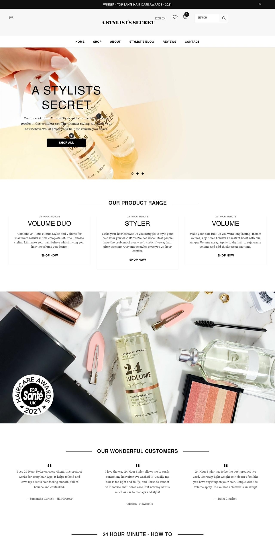 astylistssecret.com shopify website screenshot