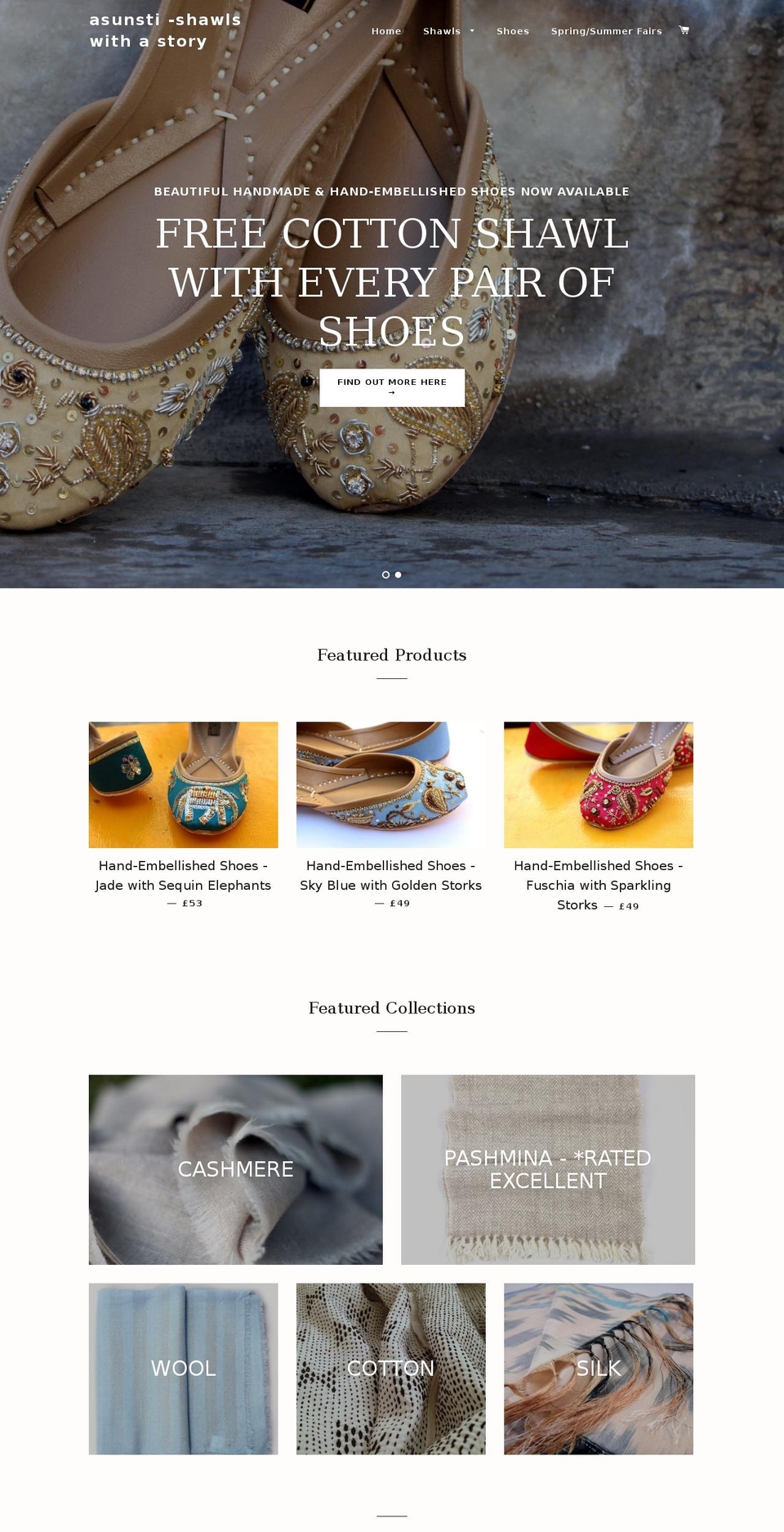 asunsti.com shopify website screenshot