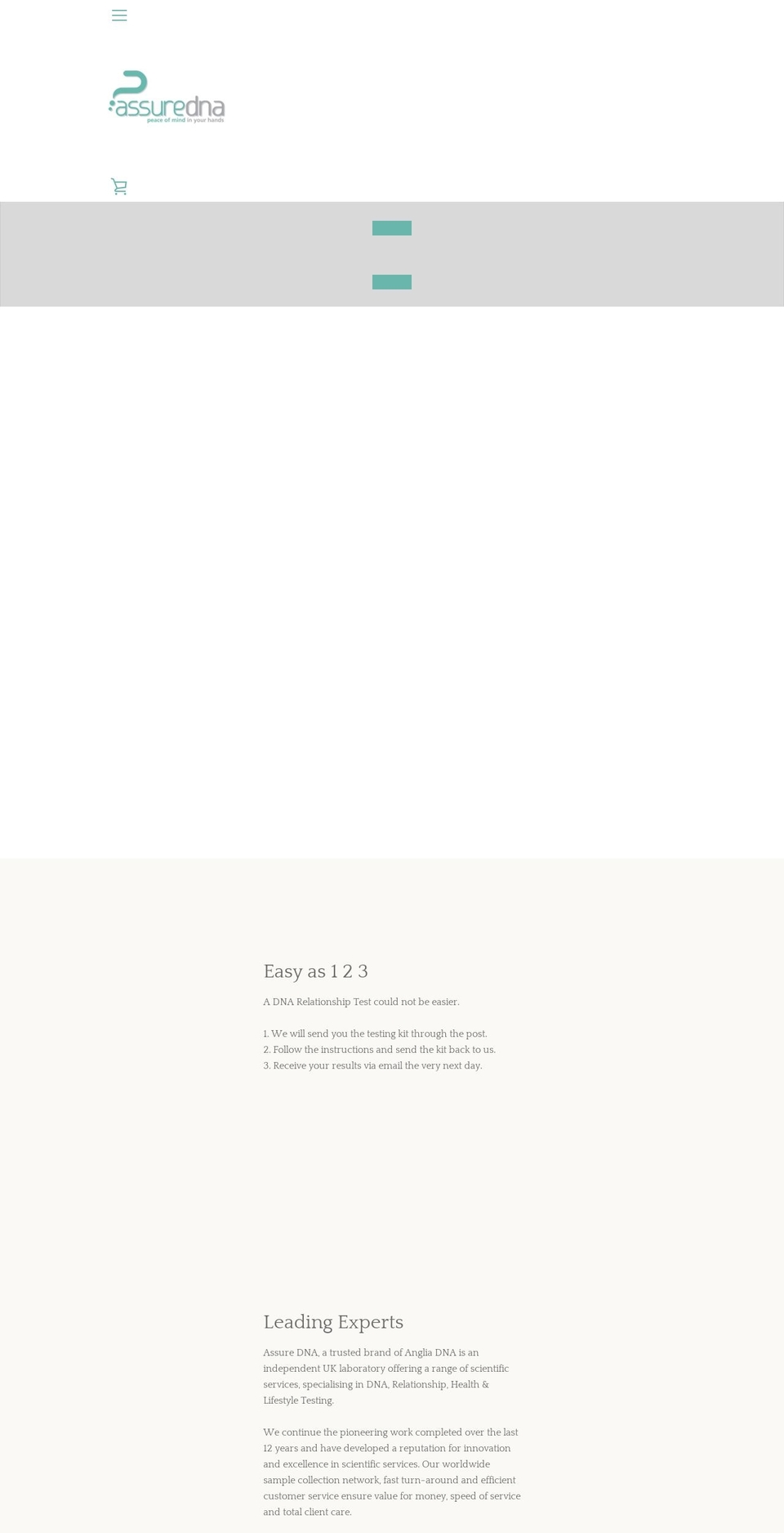 asuredna.com — Shopify storefront screenshot