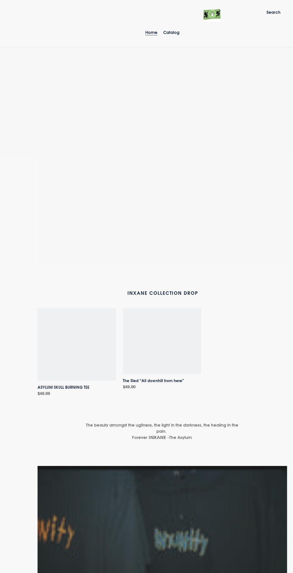 asylumstreetwear.com shopify website screenshot
