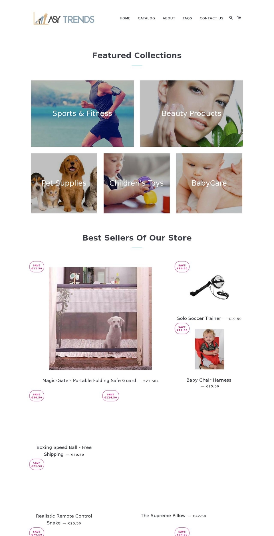 asytrends.com shopify website screenshot