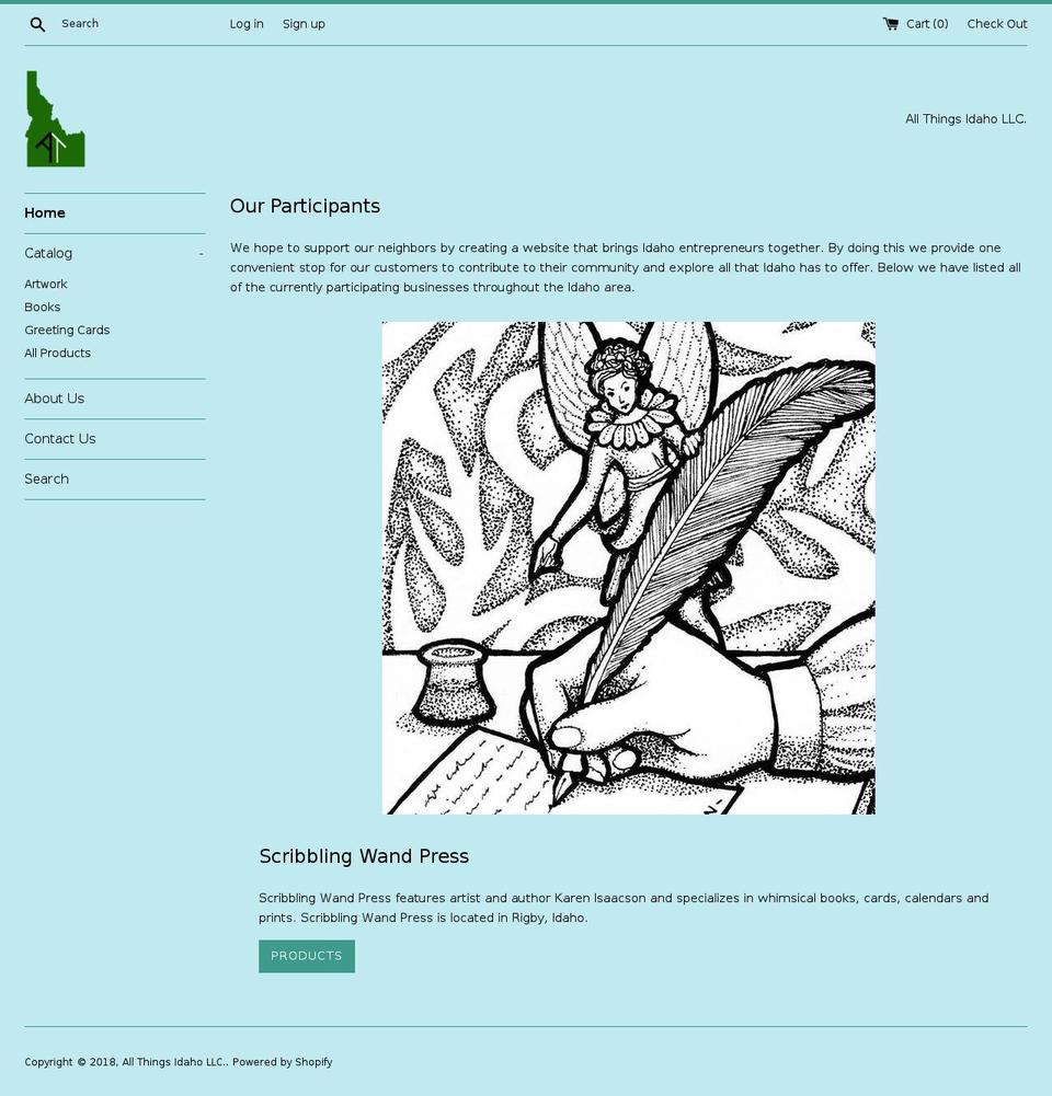 at-idaho.com — Shopify storefront screenshot