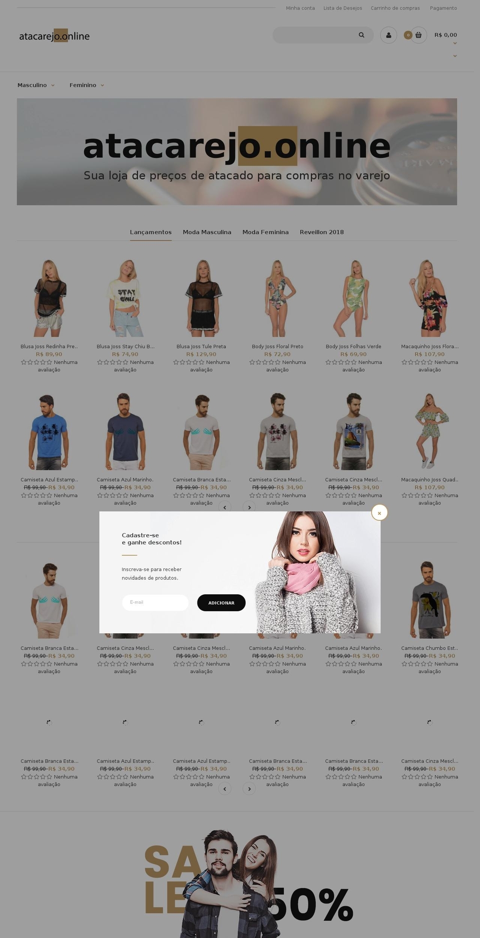 atacarejo.online shopify website screenshot