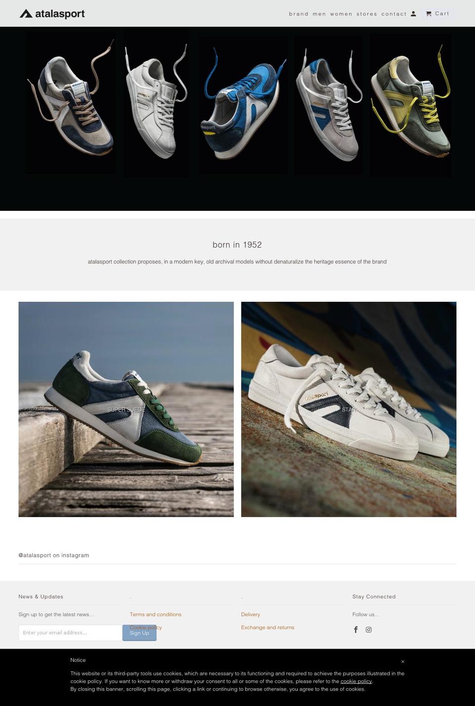 atalasport.it shopify website screenshot