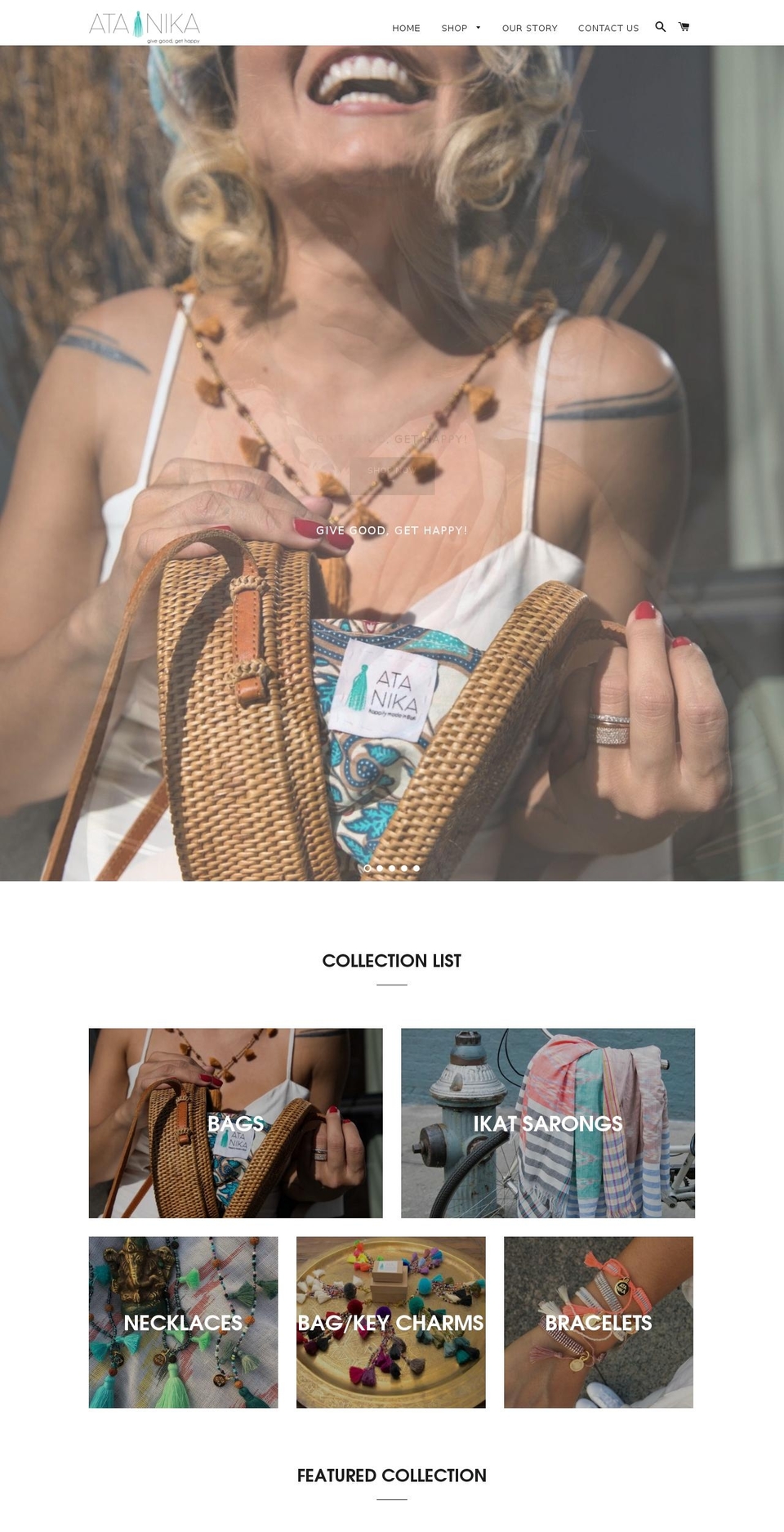 atanika.com — Shopify storefront screenshot