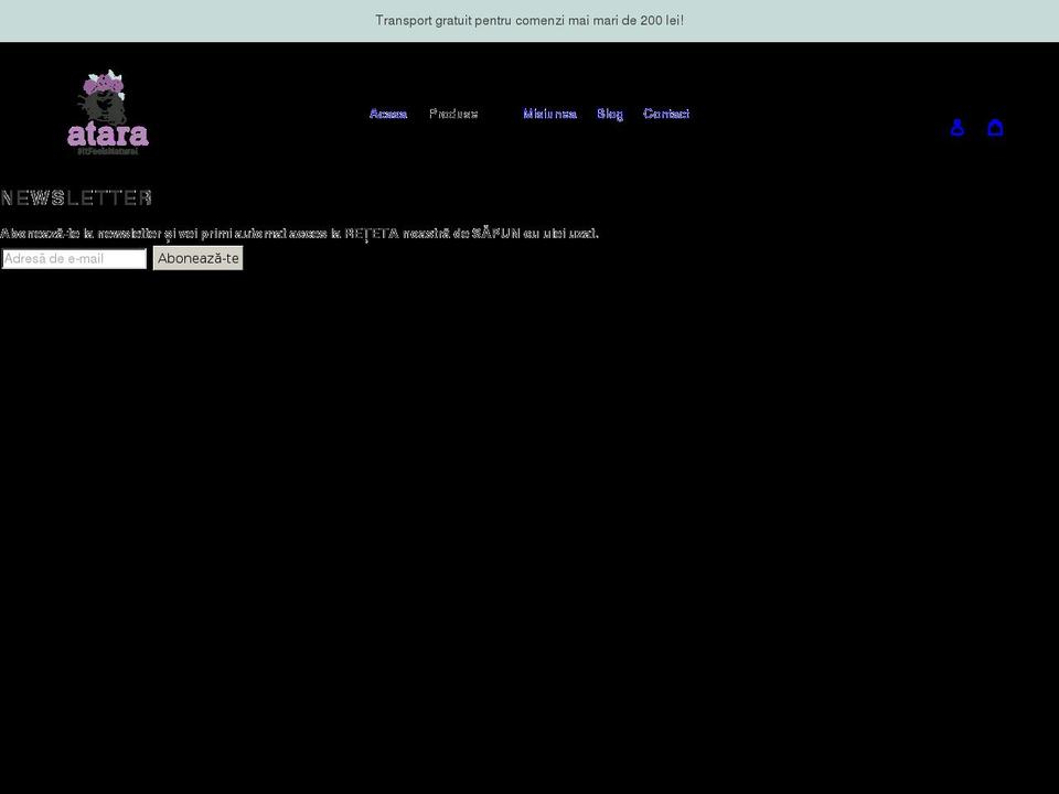 atara.ro shopify website screenshot