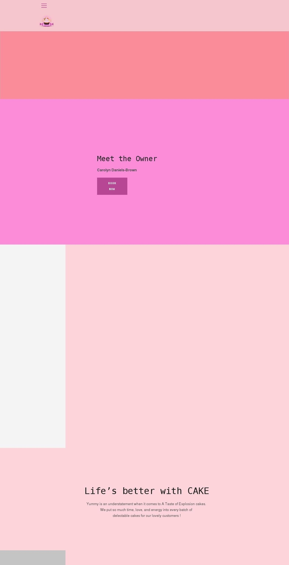 atasteofexplosion.com shopify website screenshot