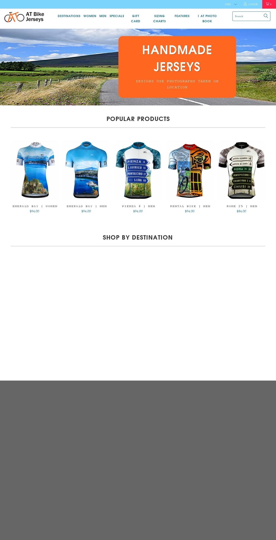 atbikejerseys.com — Shopify storefront screenshot