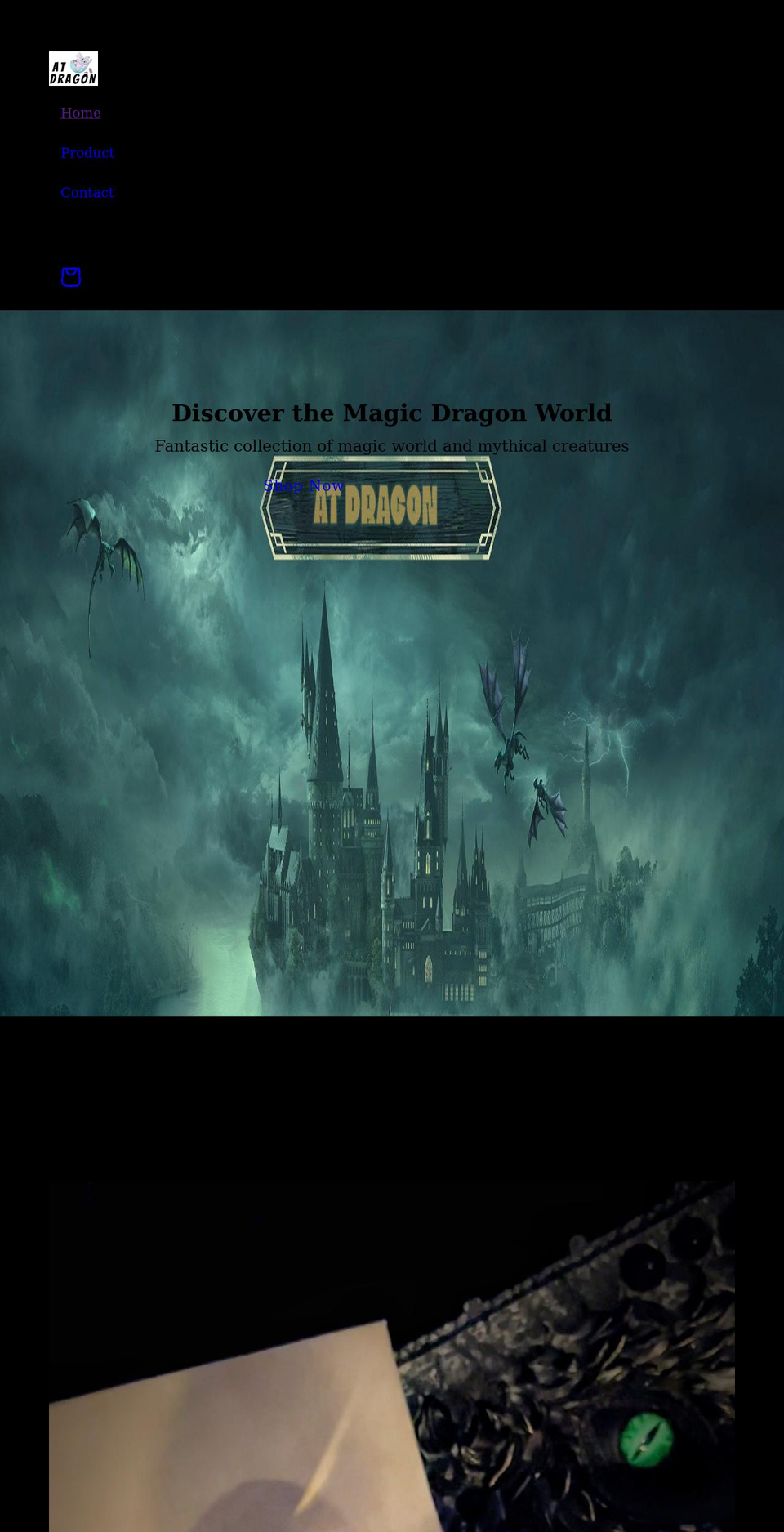 atdragon.com shopify website screenshot