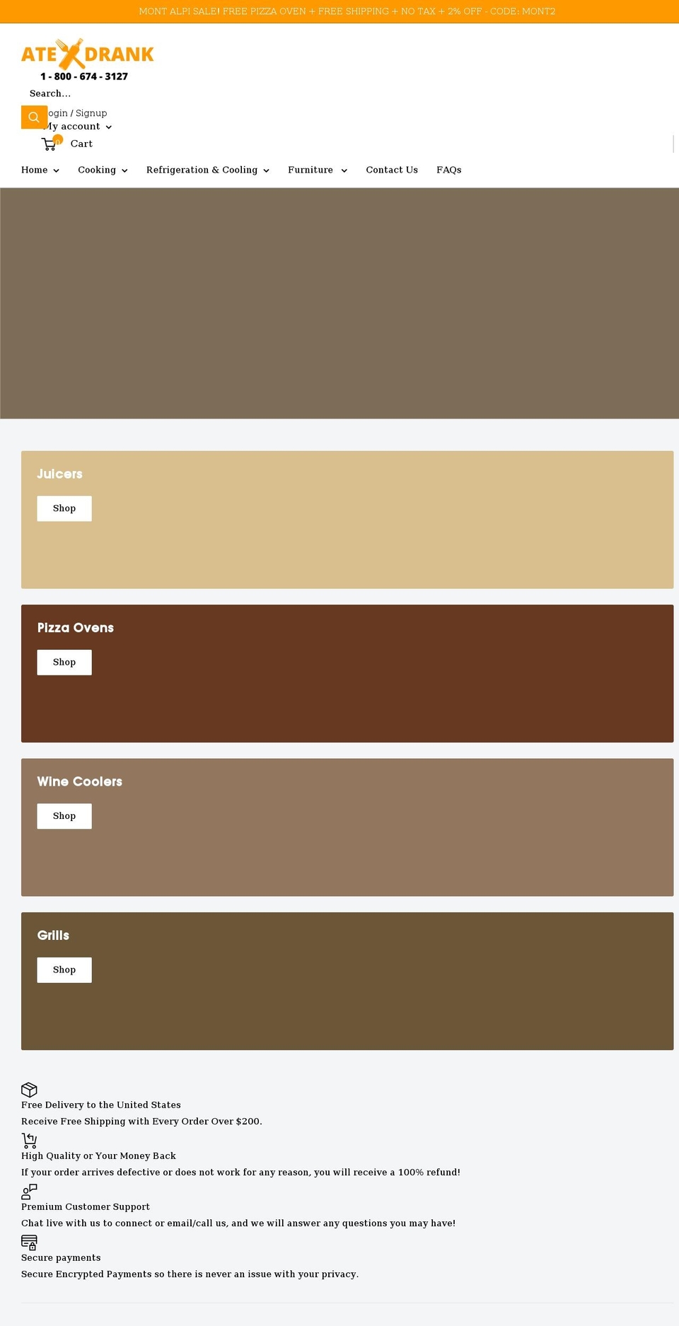 ateanddrank.com shopify website screenshot