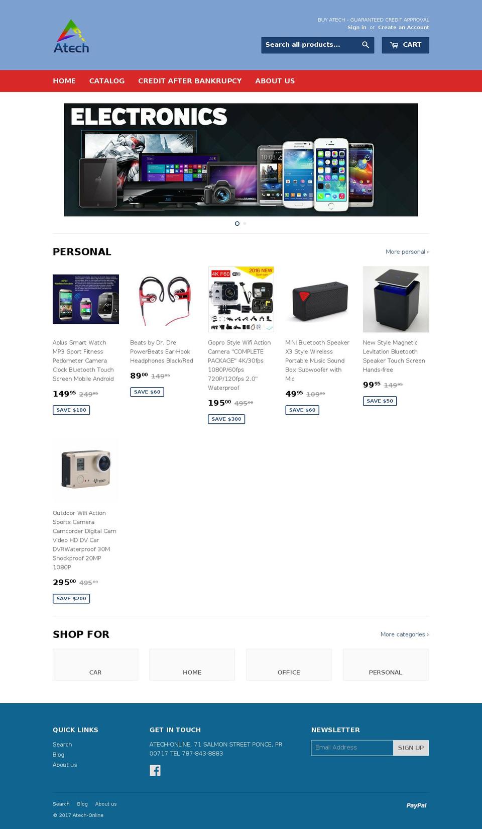 atech-online.com shopify website screenshot