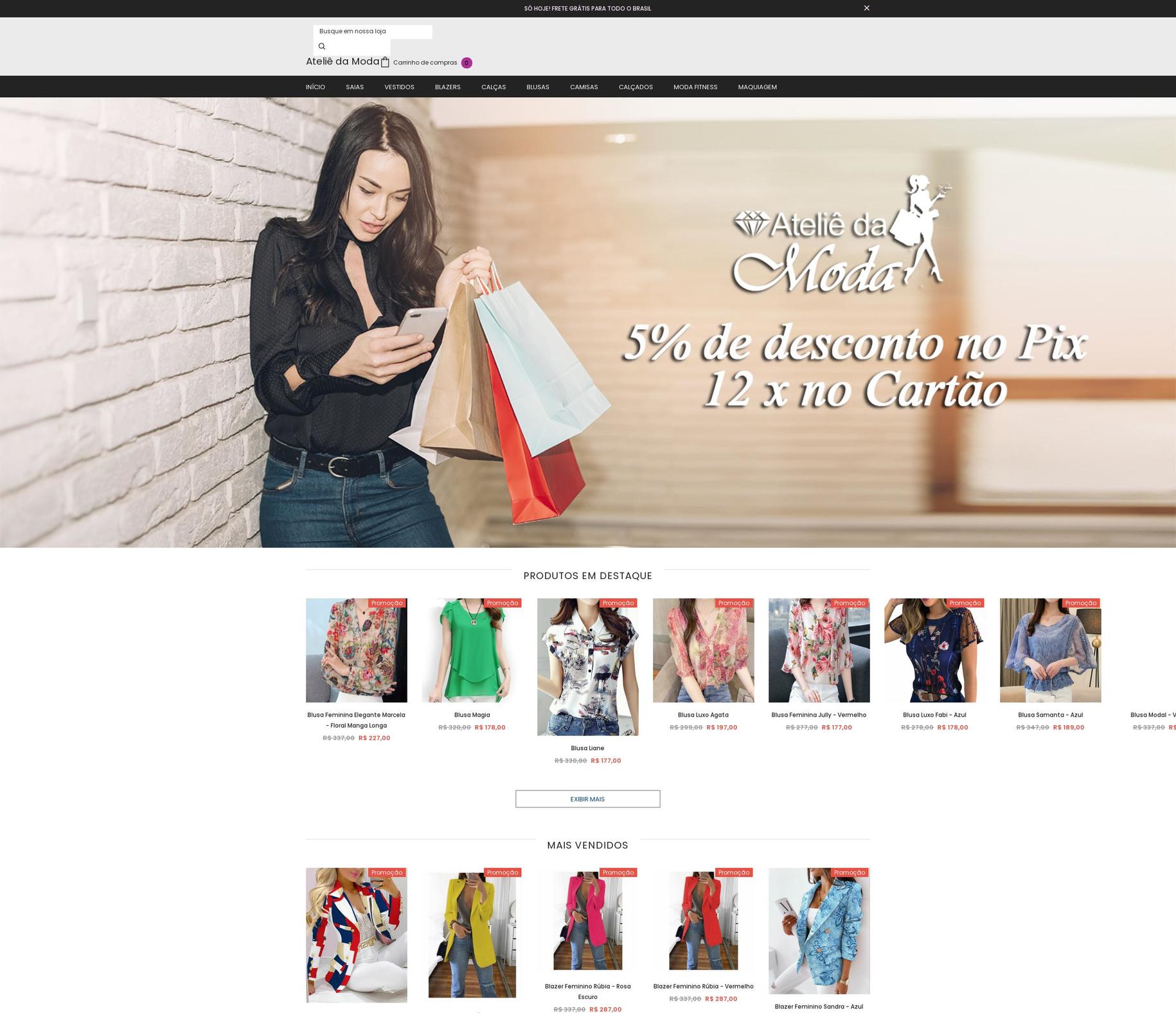 ateliedamoda.com shopify website screenshot