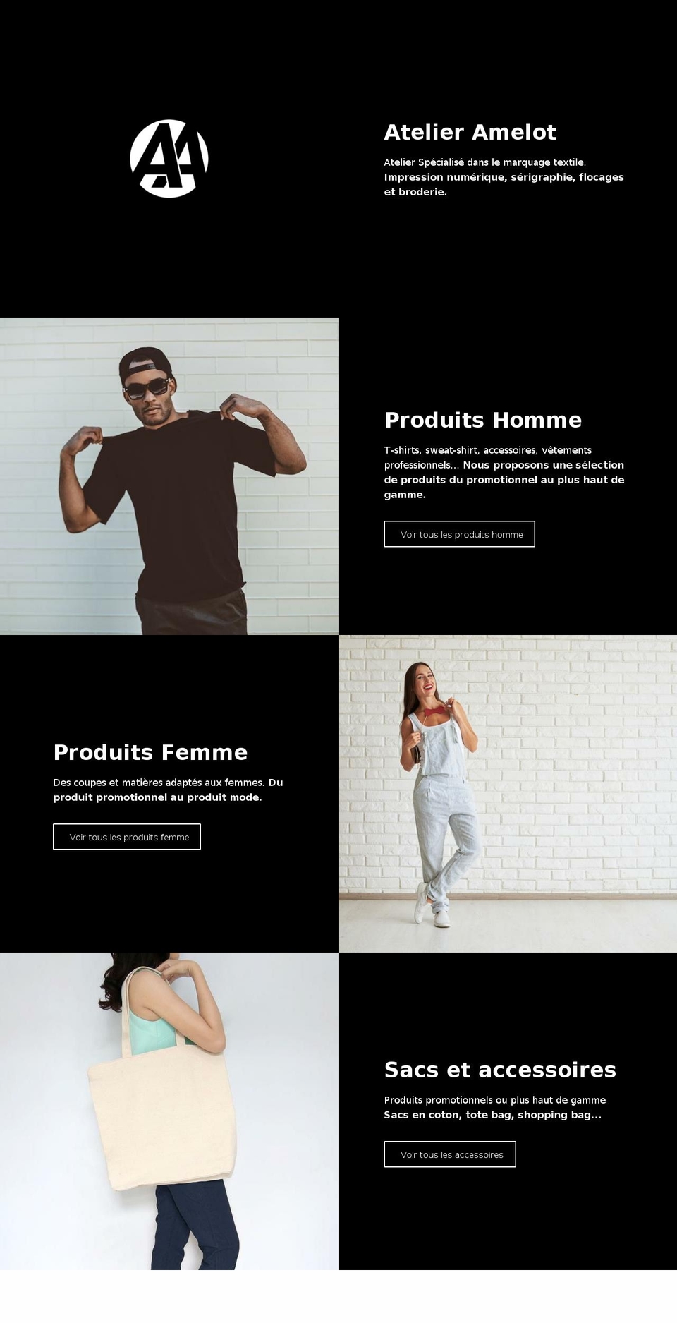 atelier-amelot.fr shopify website screenshot