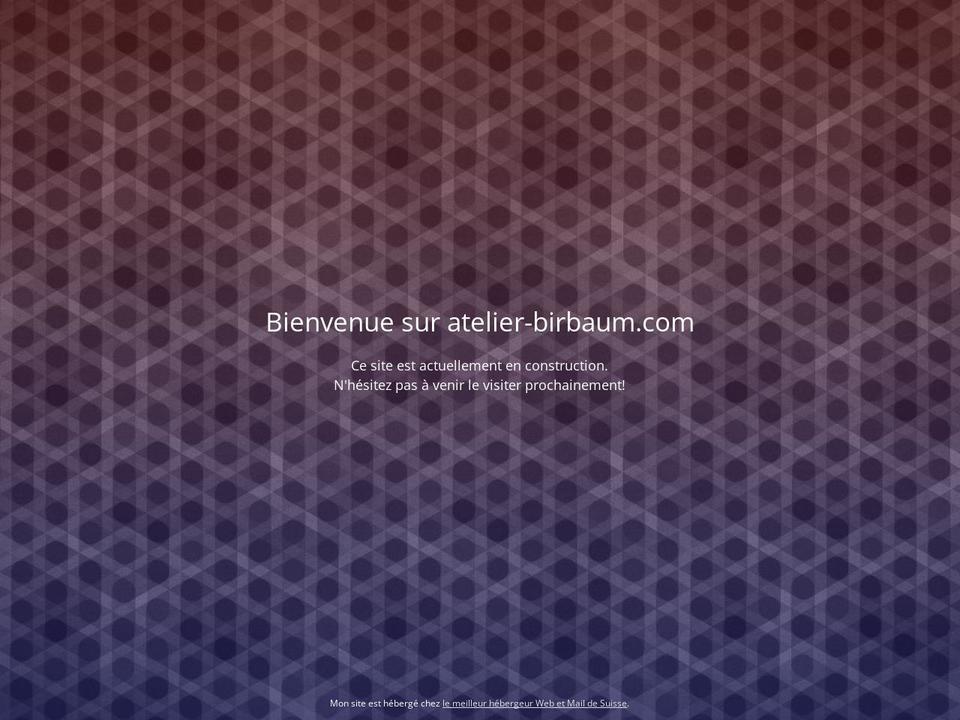 atelier-birbaum.com shopify website screenshot