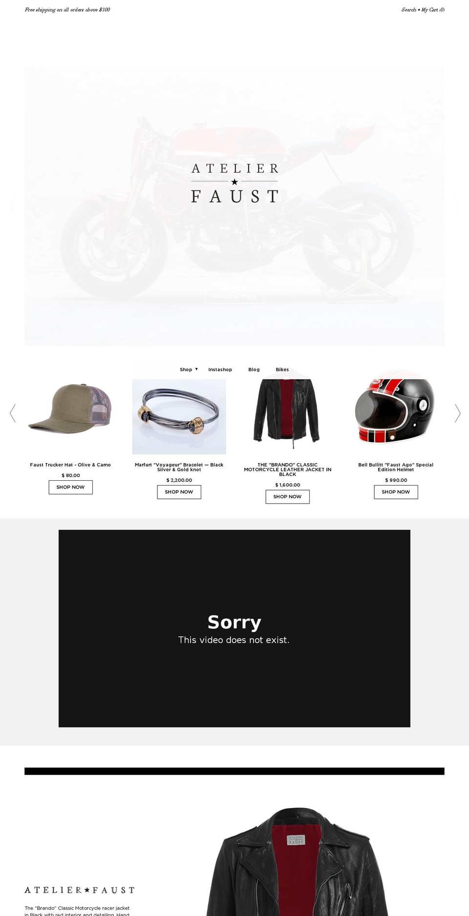 Faust LA - ARD Shopify theme site example atelier-faust.com