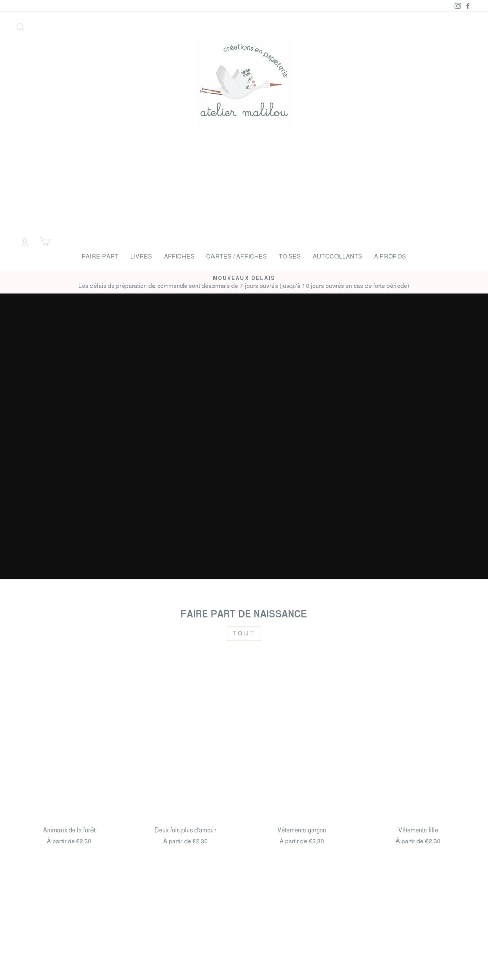 atelier-malilou.com shopify website screenshot