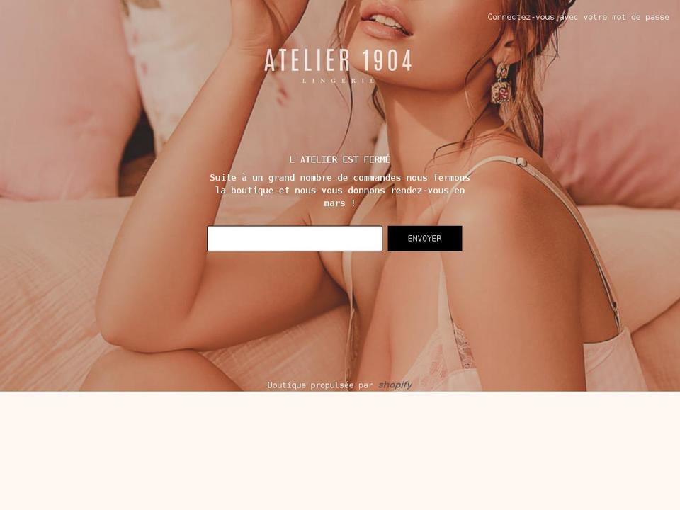 atelier1904.com shopify website screenshot