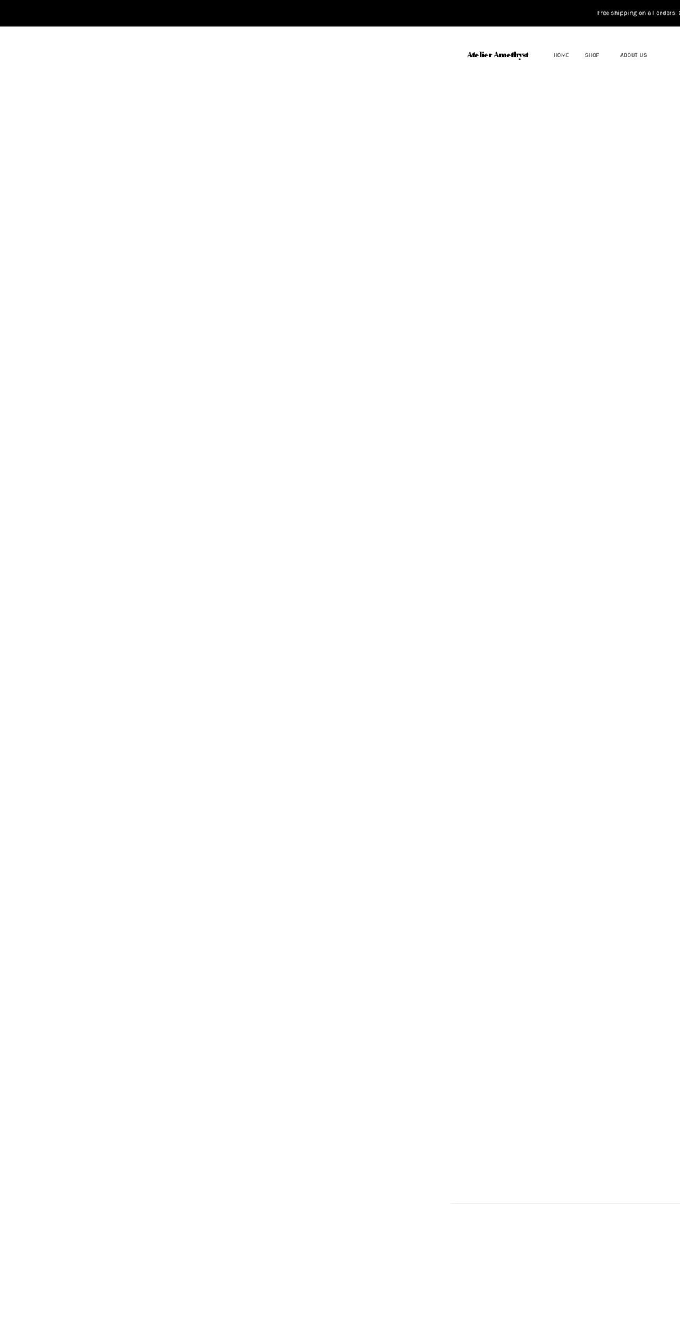 atelieramethyst.com — Shopify storefront screenshot