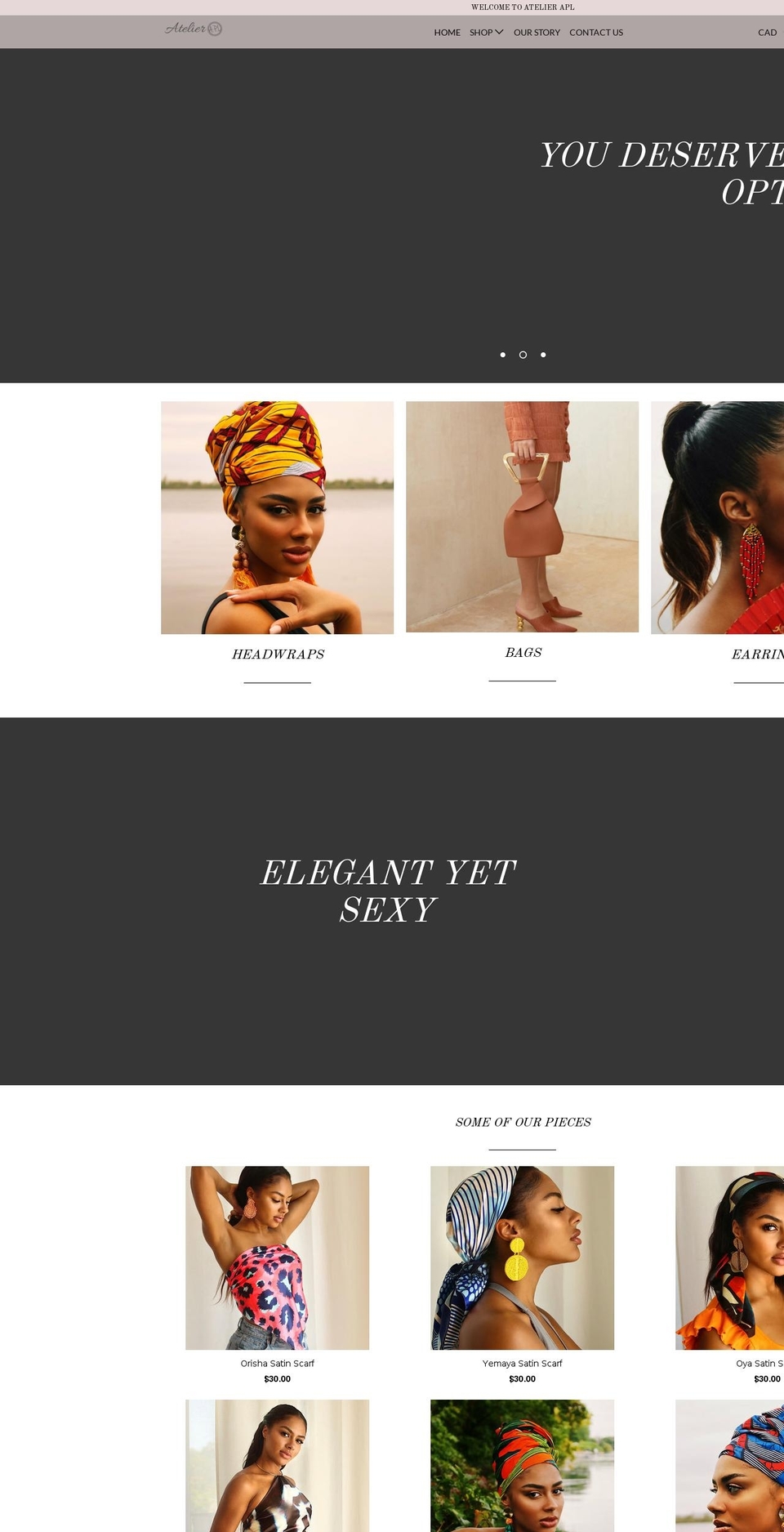 atelierapl.com — Shopify storefront screenshot