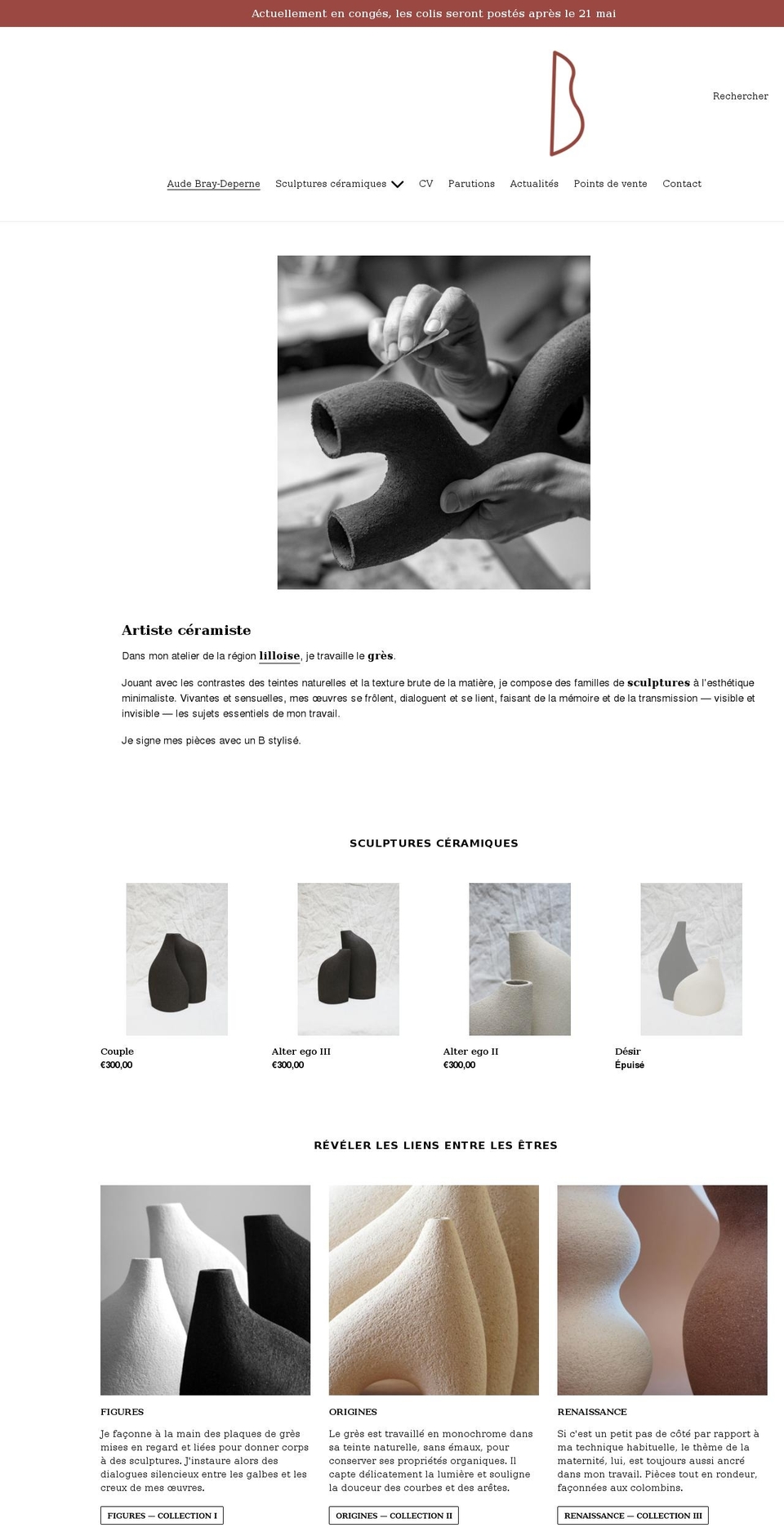 atelierbraydeperne.com shopify website screenshot