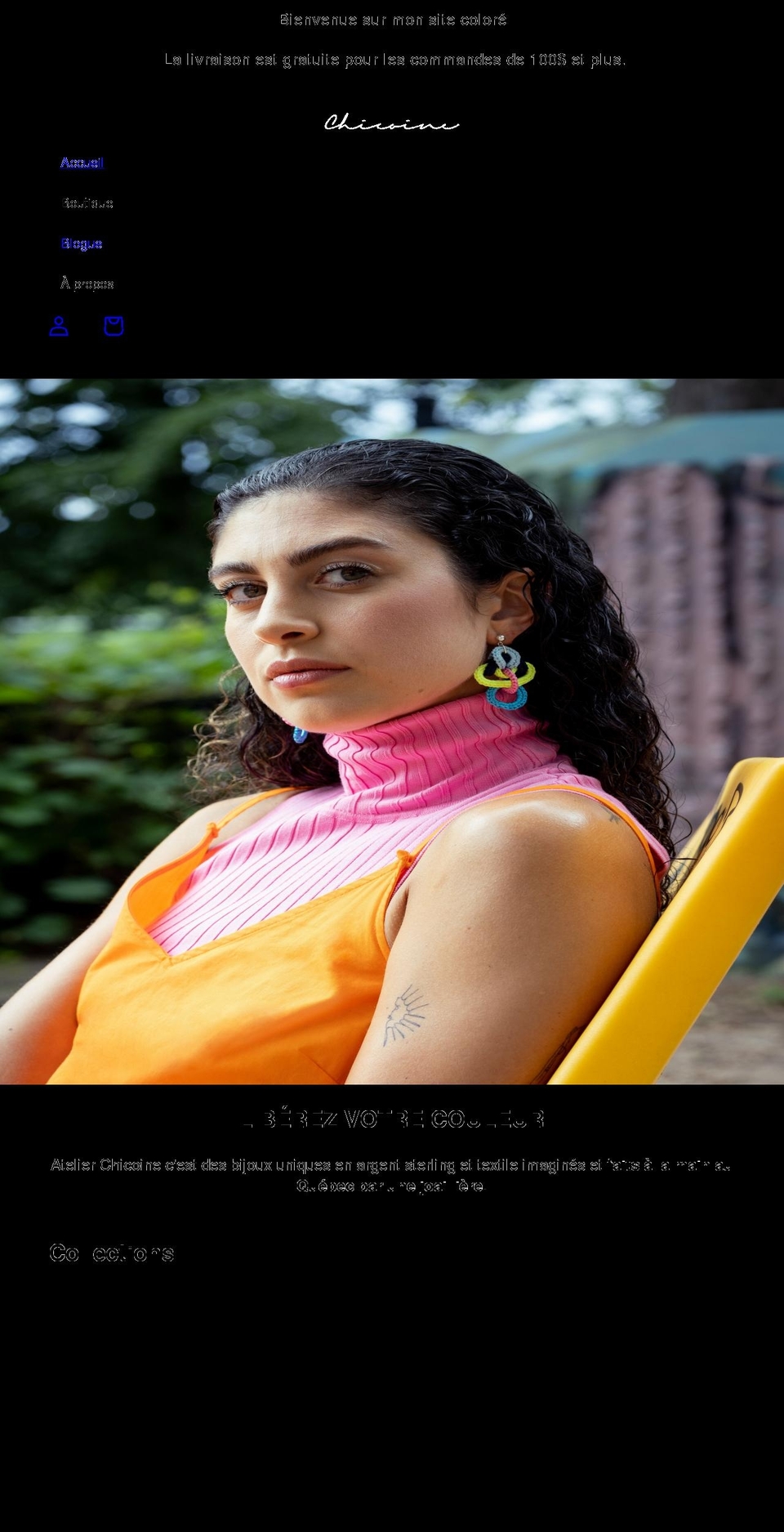 atelierchicoine.com shopify website screenshot