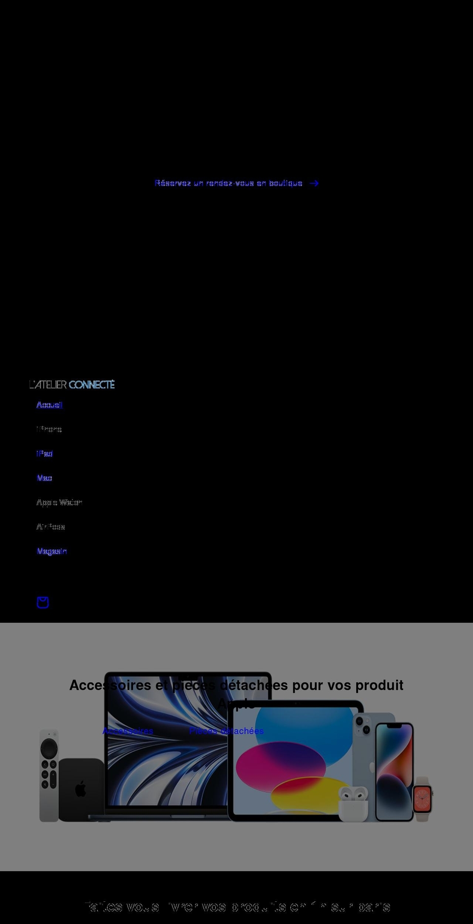 atelierconnecte.fr shopify website screenshot