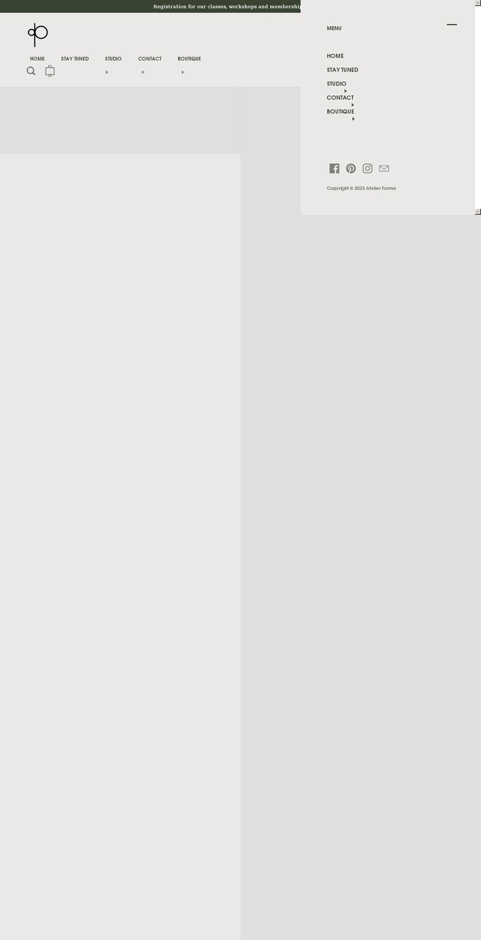 atelierforma.ca shopify website screenshot