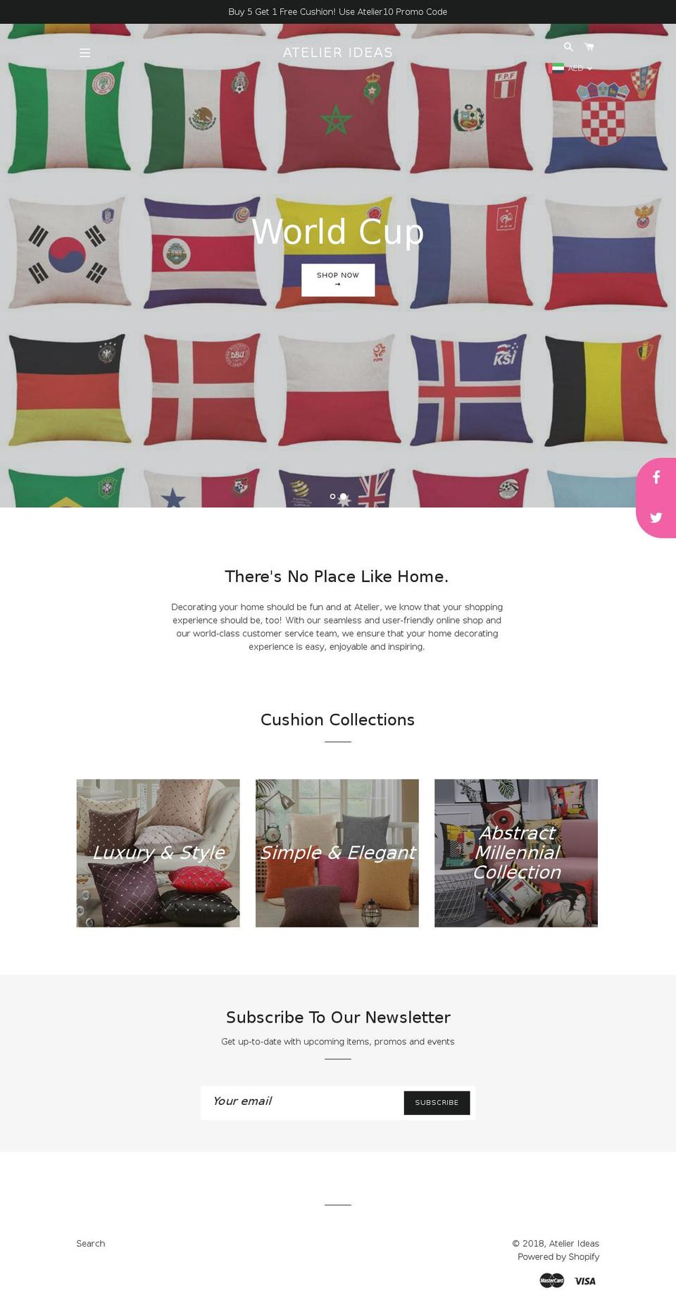 atelierideas.com — Shopify storefront screenshot