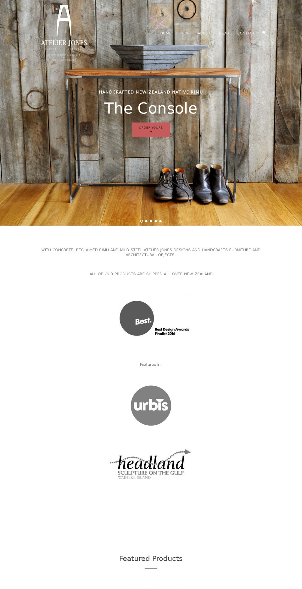 atelierjonesdesign.com shopify website screenshot