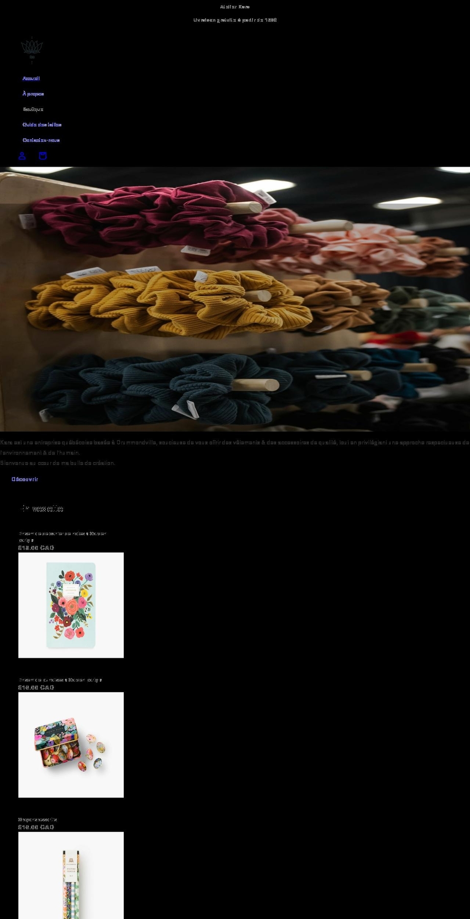 atelierkara.com shopify website screenshot