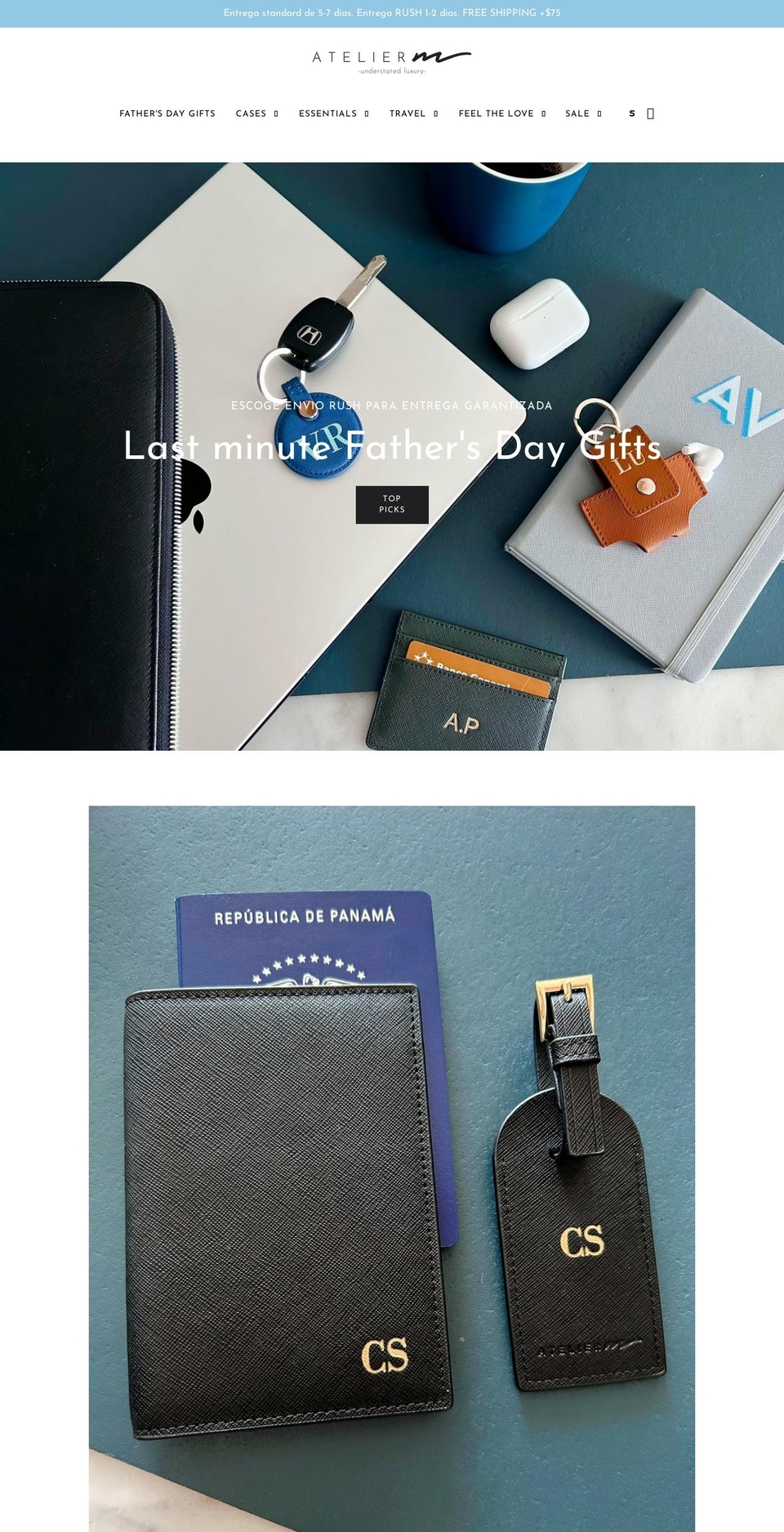 LIVE Store Shopify theme site example atelierm.store