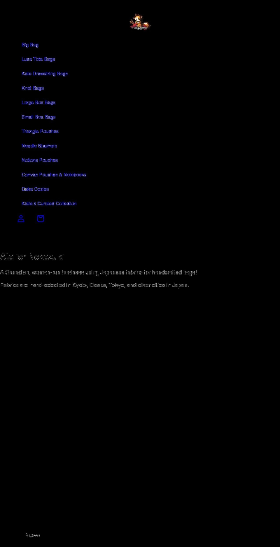 ateliernekozuki.com — Shopify storefront screenshot