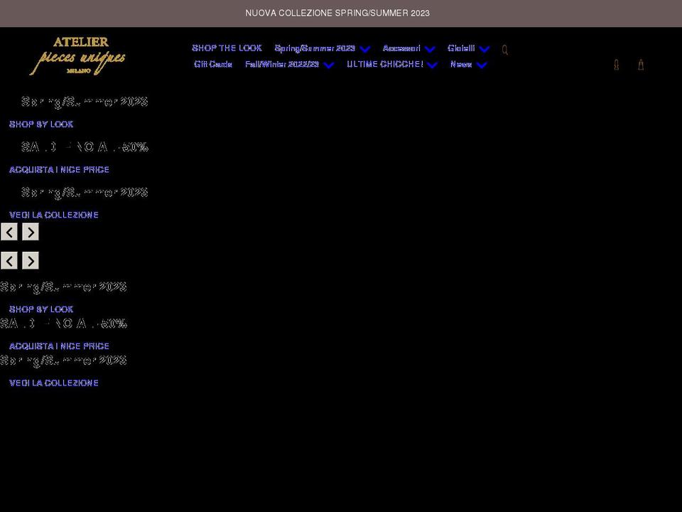 atelierpiecesuniques.com shopify website screenshot