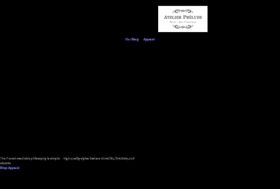 atelierprelude.com shopify website screenshot